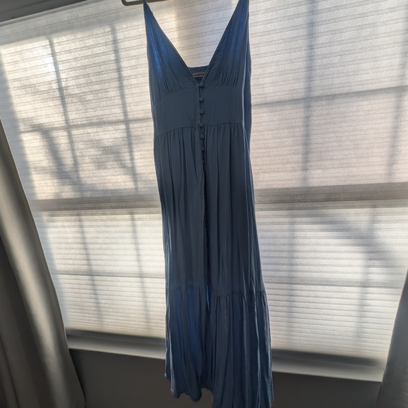 prom dresses backless Open Back Vneck Aline Beading Fashion Prom Dress blue dress Size:28W refresh-dec2025